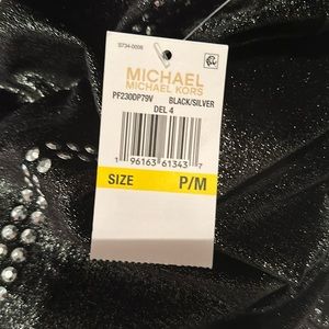 MICHAEL MICHAEL KORS Womens Black Pocketed High Waist Leggings Petites P\M